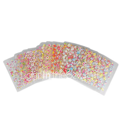 30PCS Colorful 3D Design Nail Art Stickers