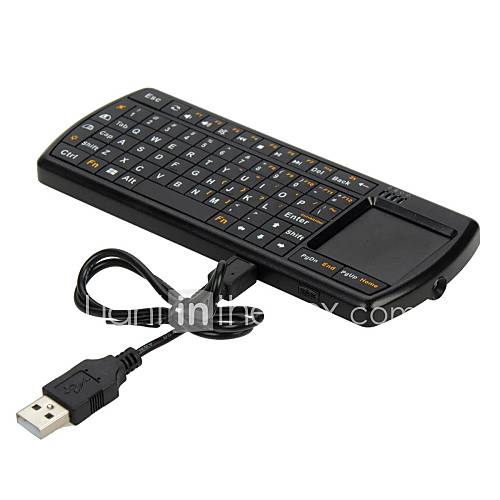Ultra Mini Bluetooth 3.0 Wireless Keyboard with Touchpad and Flashlight for PC/ Smart Phone