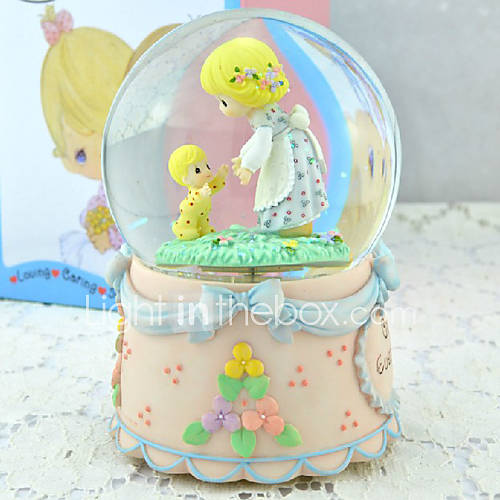 Love Between Mother and Son Water Globe Glitterdome for Mothers Day