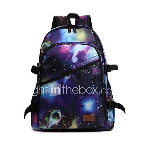 Mens/Womens Casual Starry Sky Canvas Backpacks(Linning Color Randoms)