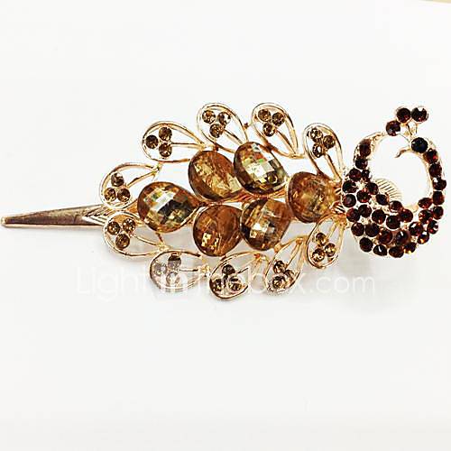 Fashion Diamond Phoenix Peacock Shining for Women Hair Accessories Jewelry