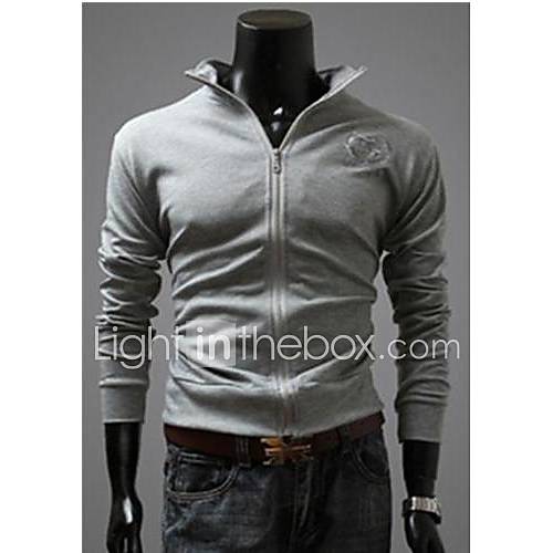 Mens Stand Collar Sweater