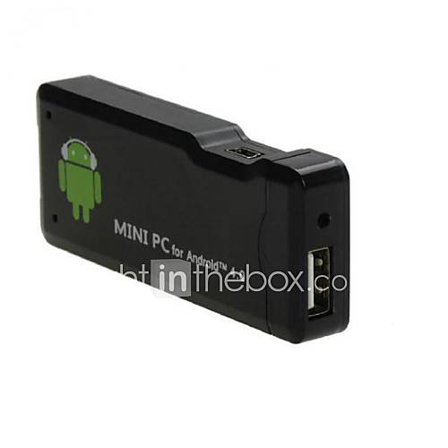 AK802 Mini Android 4.0 Media Player EU Plug / Wi Fi / HDMI / TF / USB   Black