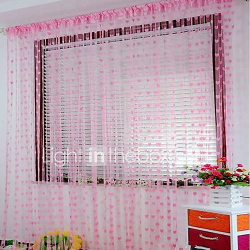 Romance Filled House Curtain Line   Three Colors Available (39W × 78L)