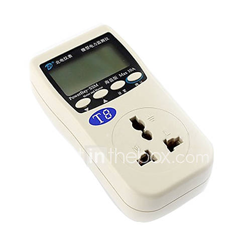 Northmeter Power Bay SSM LCD Intelligent Power Meter Measure Consumption Monitor   White