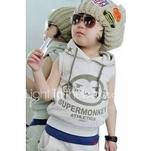 Boys Monkey Print Cartoon Clothing Sets