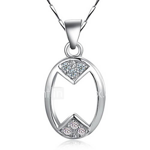 Fashion Round Shape Silvery Alloy Womens Necklace(1 Pc)
