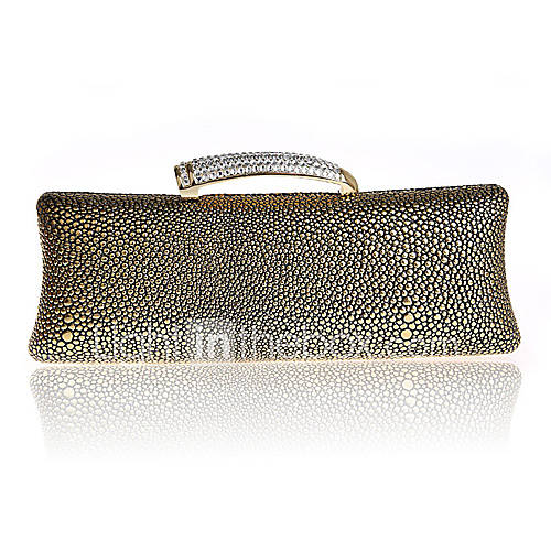 ONDY NewFashion Demure Clutch Evening Bag (Gold)