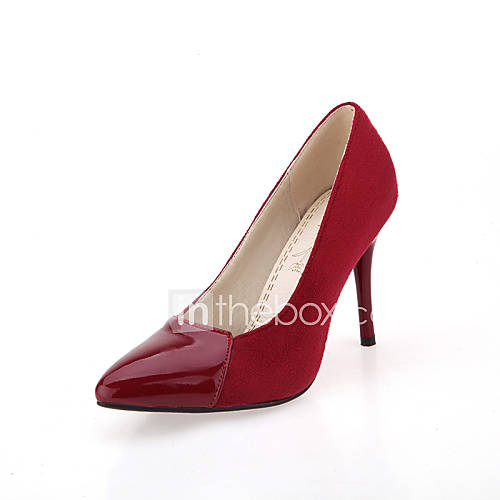 Leatherette Womens Stiletto Heel Cap toe Pumps/Heels Shoes(More Colors)