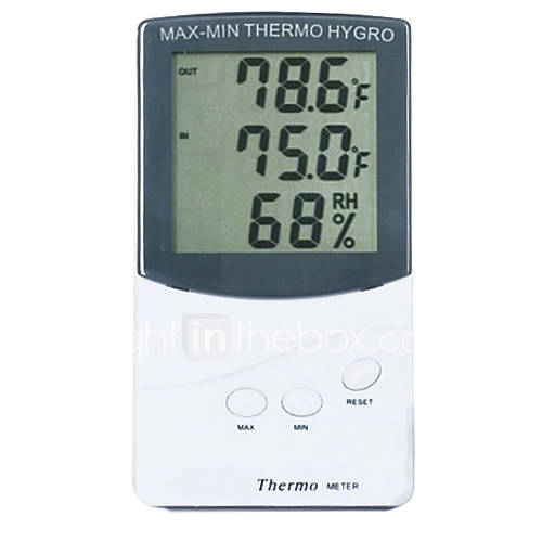 1PC LCD Thermometer Hygrometer Temp Humidity TA318 Digital Household Indoor Outdoor Temperture Thermo meter