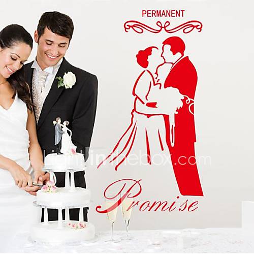 Romance Permanent Promise Decorative Wall Stickers