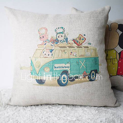 Cute Colorful Cartoon Kettleboy Decorative Pillow Cover