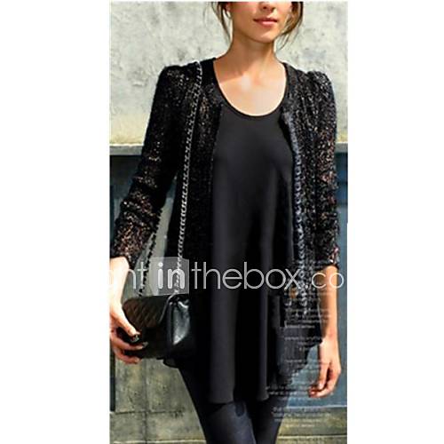 Womens Casual Round Collar Chiffon Vest