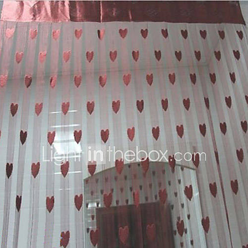 British Countryside Magic Hearts Curtain Line   Three Colors Available (39W × 78L)