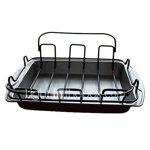 14.5 Stainless Steel Roasting Pans, W42cm x L36cm x H12cm