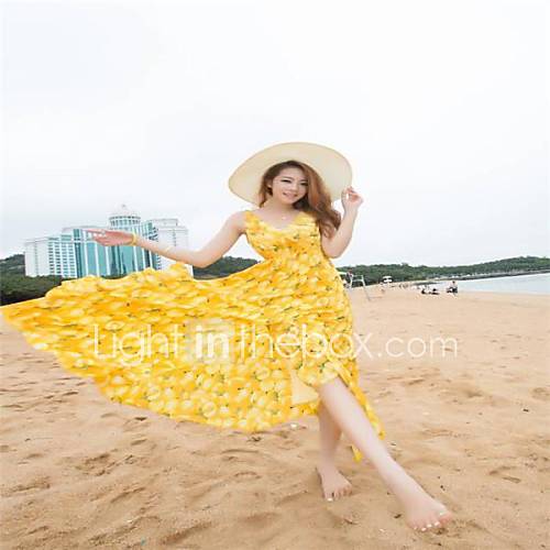 Sweet Chiffon Skirt Bohemian Beach Dress GD 351 A1