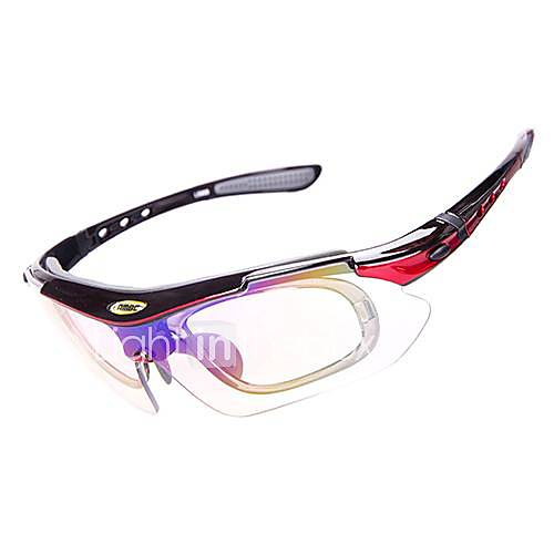 LAMBDA Anti UV Cycling Glasses 4 Colors TR 90 Frame Optional (Five Lens)