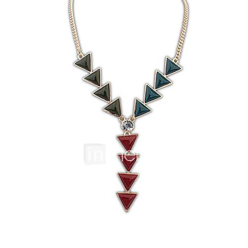 European Personality Style (Triange Arrow) Resin Party Chain Statement Necklace (More Colors) (1 pc)