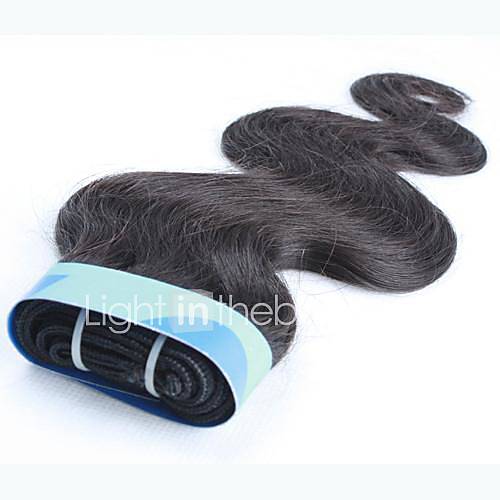 26 Inch 4Pcs Color 1B Grade 4A Indian Virgin Body Wave Human Hair Extension