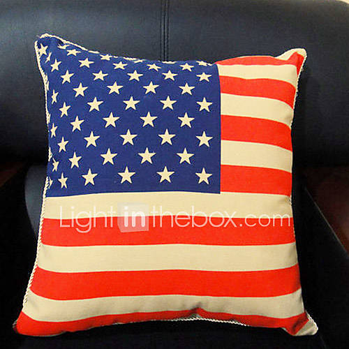 Modern Flag Of The United States Pattern Decorative Pillow With Insert