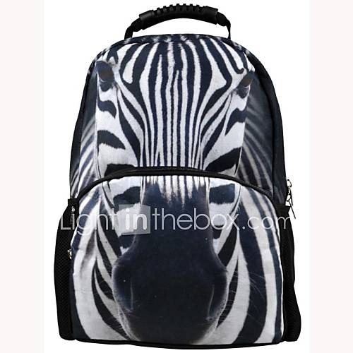 Veevan Unisexs Life like Zebre Animal School Backpack