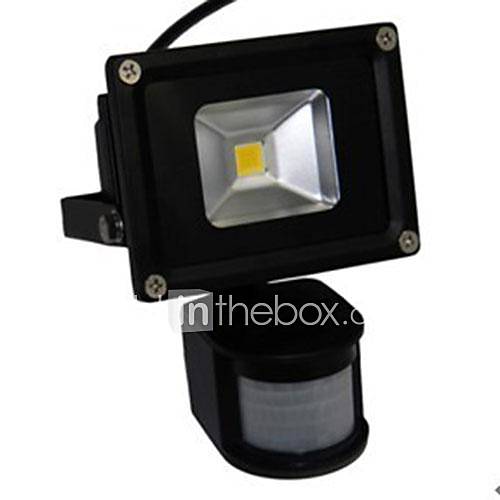 LED 10W Motion Sensor Floodlight Black Shell Aluminum 220V