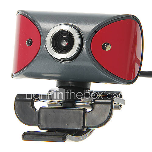 Rectangle Shaped Desktop 8 Megapixel Webcam with Mic Night Vision LED