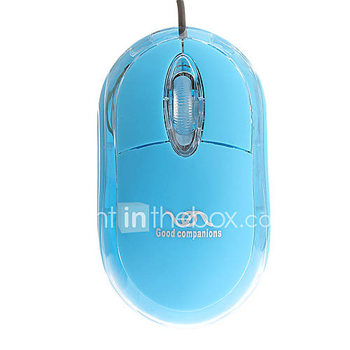 USB Wired Luminous Portable Optical Mouse (Assorted Colors)