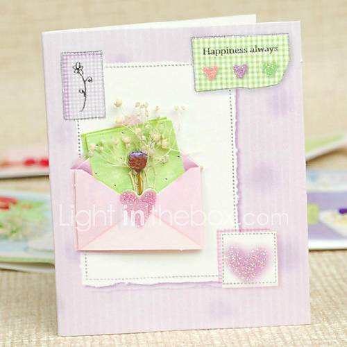 Happiness Always Lilac Side Fold Greeting Card for Mothers Day