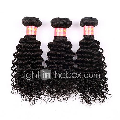 14 16 Inch Great 5A Brazilian Virgin Human Hair Nature Black Color Kinky Curly Hair Extensions