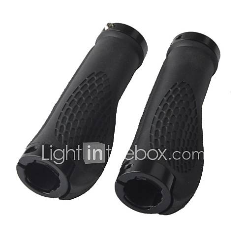 Comfortable Non Slip Rubber Bicycle Handle Bar Grips   Black (Pair)