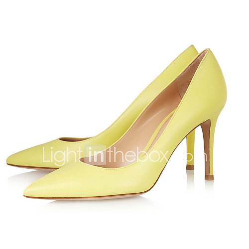 Patent Leather Womens Stiletto Heel Pointed Toe Pumps/Heels Shoes