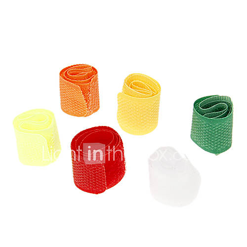 Cable Holders Assorted Colors 6 Pack