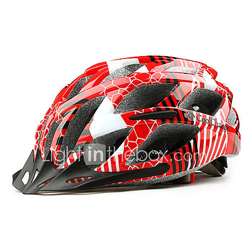 CoolChange 27 Vents Red EPS Integrally molded Cycling Helmet