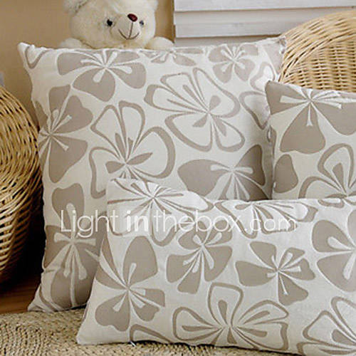 Five Leaves Of Flowers Pattern Decorative Pillow With Insert