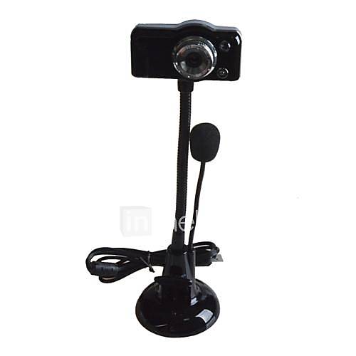 First Sight K2 USB 2.0 8.0 MP PC USB Webcam w/ Built in Microphone / 1 LED Illuminated