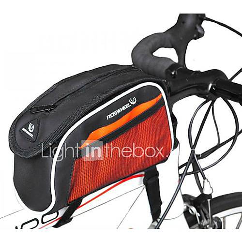 Cycling PU 840D Polyester Orange Wearproof Damping Sport Bicycle Tube Bag Shoulder Bag