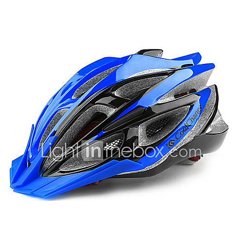 CoolChange 25 Vents BlueBlack EPS Integrally molded Cycling Unibody Helmet