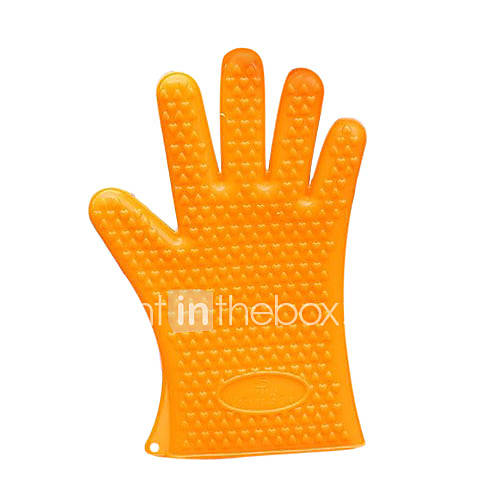 Silicone Antiskid Insulated Mitt, W17.5cm x L27.5cm(W7 x L11)