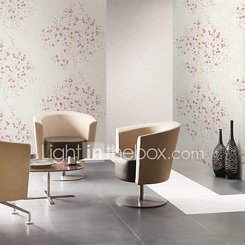 Contemporary Floral Non Woven Wallpaper