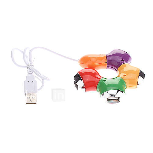 4 Ports USB 2.0 Flower Shaped High Speed HUB