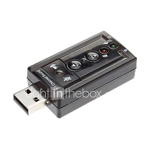 USB Virtual 7.1 Channel Sound Adapter for PC