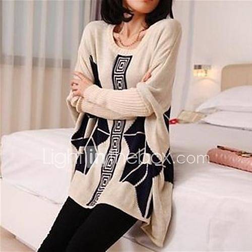 Maternity Plus Size Loose Pullover Sweater