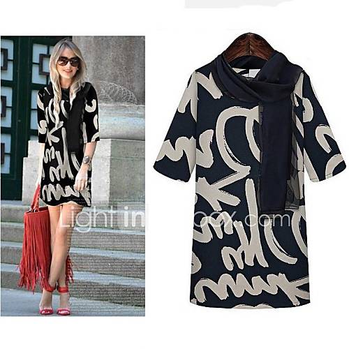 Womens The New Graffiti Print Dress