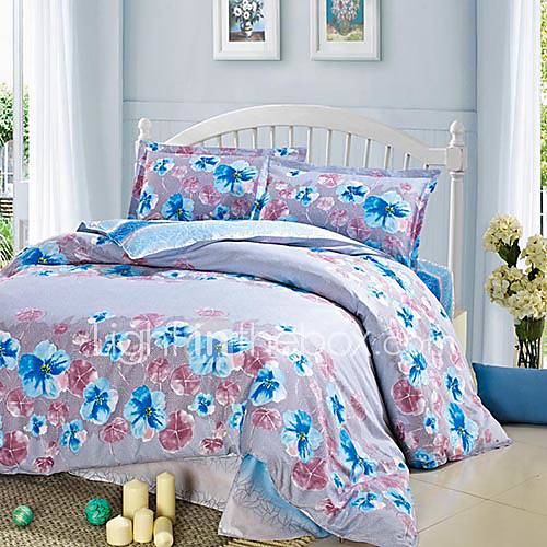 LIONSUZ Illusion Sky Printing Cotton Four Piece(Screen Color)