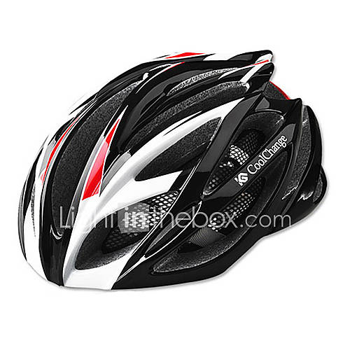 CoolChange Cycling 21 Vents EPS Black Protective Bicycle Helmet
