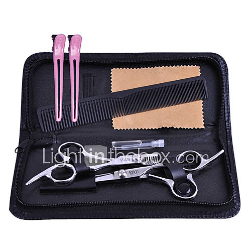 Stainless Steel Thinning Shear and Scissor 2in1 Hairdressing Set