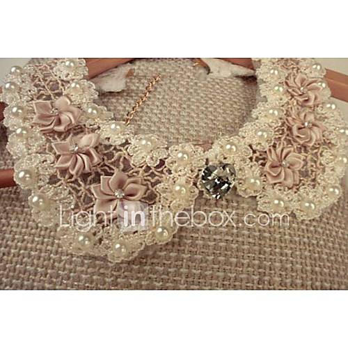 Womens Pearl Diamonade Collar