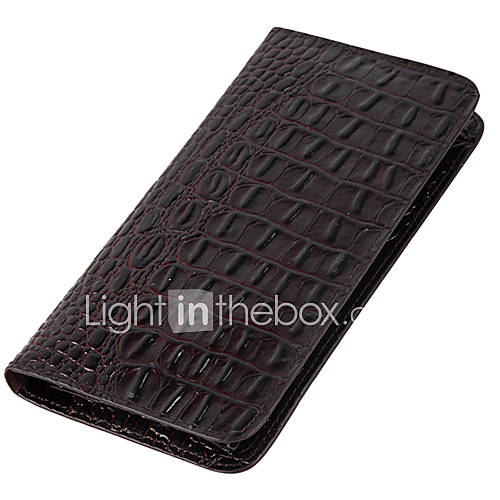 MenS Leather Fashion Long Coin Purses