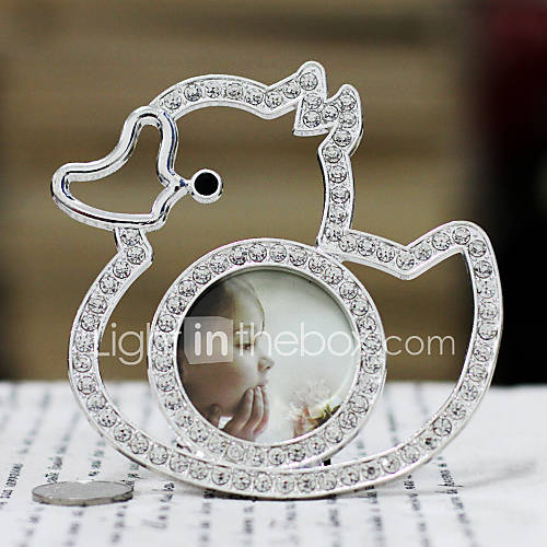 Modern Style Lovely Duck Shape Metal Picture Frame